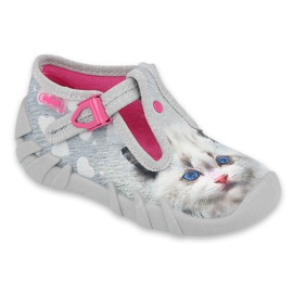 Befado Kinderschuhe 110P416 rosa grau