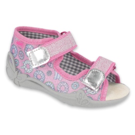 Befado Kinderschuhe 242P106 rosa grau