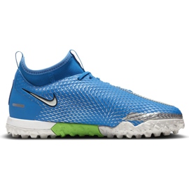 Nike Phantom Gt Academy Df Tf Jr CW6695 400 Fußballschuh blau blau
