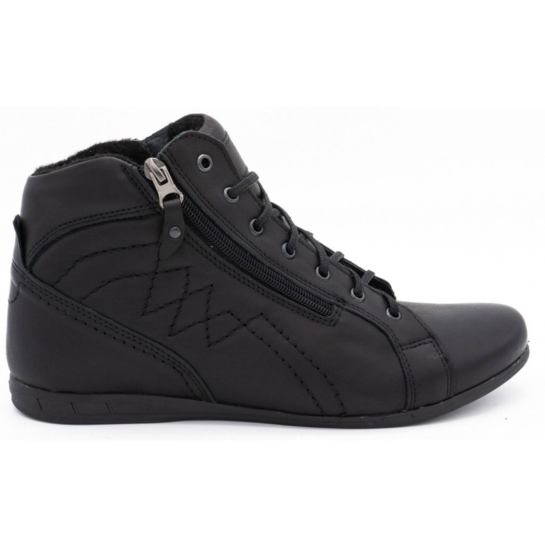 Polbut Schwarze Herren isolierte Schuhe 866