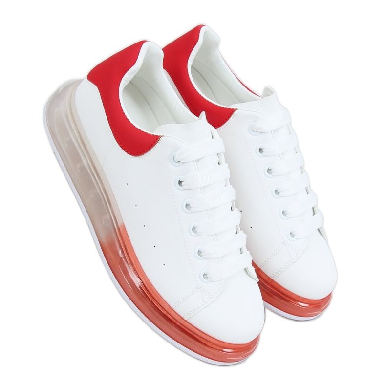 Ombre Sneaker N03 WEISS / ROT weiß