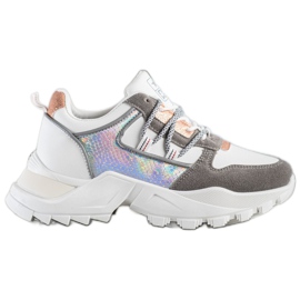 SHELOVET Stylische Sneaker weiß mehrfarbig