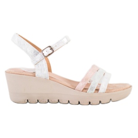 Kylie Keilsandalen weiß