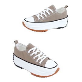 Sneakers Designersohle in Khaki VL137P Grün