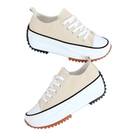 Designer Sneaker beige VL137P Beige Sohle