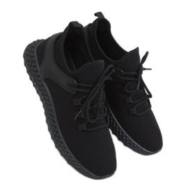 Schwarze Sportsocken JH-09 Schwarz