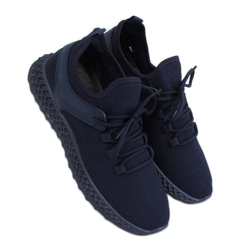 JH-09 Marineblaue Socken-Sportschuhe navy blau