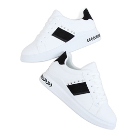 Weiße Damen Sneaker LA129P WEISS / SCHWARZ