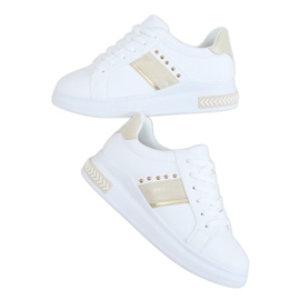 Weiße Damen Sneaker LA129P Beige