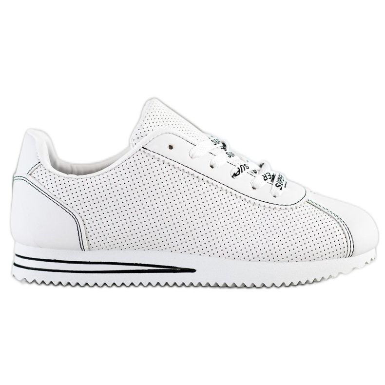 SHELOVET Durchbrochene Sneaker Super weiß