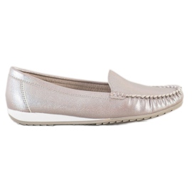 Goodin Glänzende stylische Loafer golden