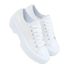Weiße Damen Sneaker LA138 Weiß