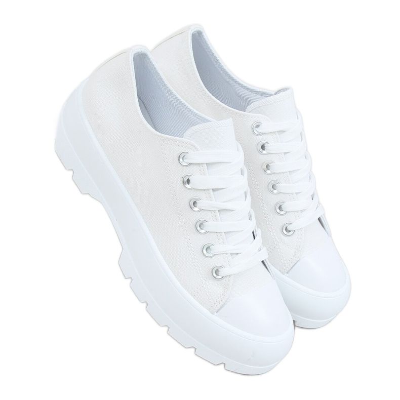 Weiße Damen Sneaker LA138 Weiß