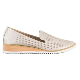 Goodin Durchbrochene Lederlords golden