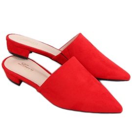 Rote Mandel Hausschuhe MM-799 Rot