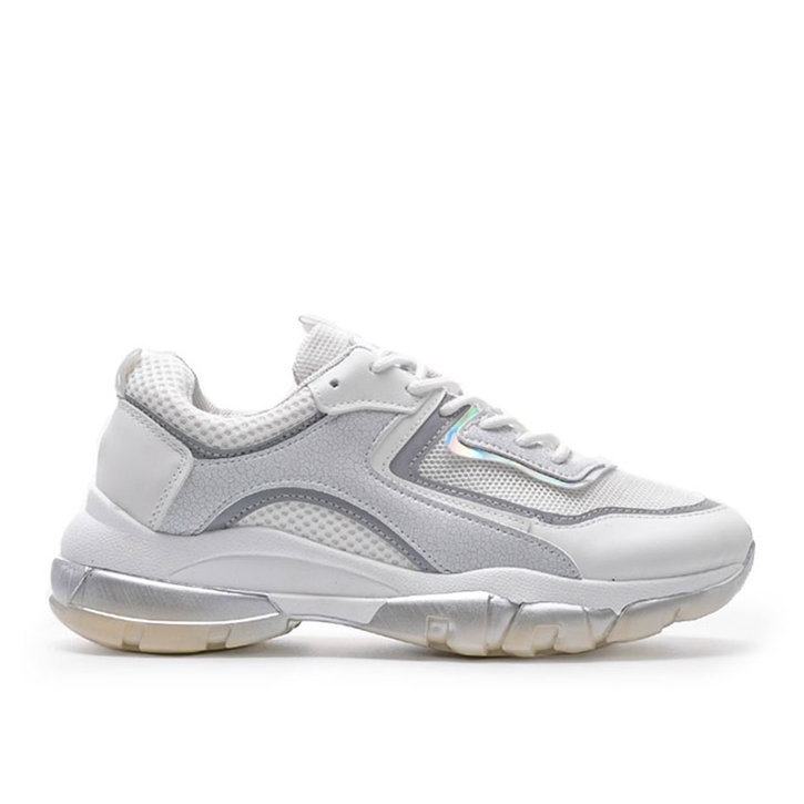 Weiße Sport-Sneaker 9796