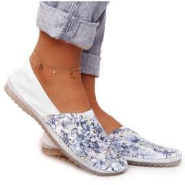 Damen Leder Maciejka Ballerinas Weiß 01930-85 mehrfarbig