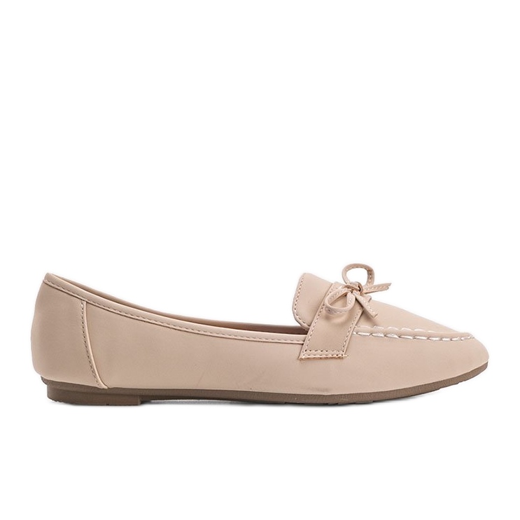 Loafer aus Veloursleder Lena in Beige