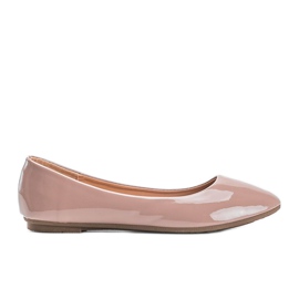 Beige lackierte India Ballerinas