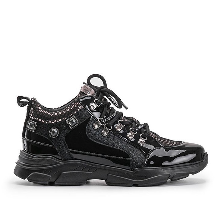 Schwarze Giovanna Keilsneaker