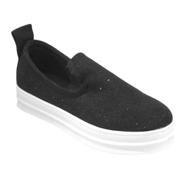 Love Slip On SK73 Schwarze Slip-On Sneakers