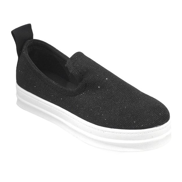 Love Slip On SK73 Schwarze Slip-On Sneakers