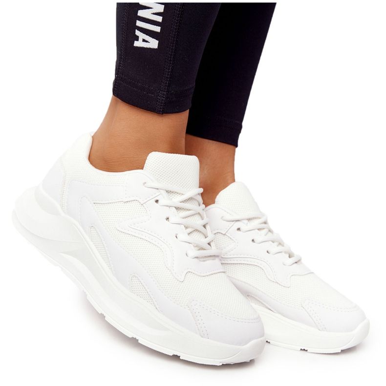 FB2 Sneakers für Damen auf großer Sohle White Delusion weiß
