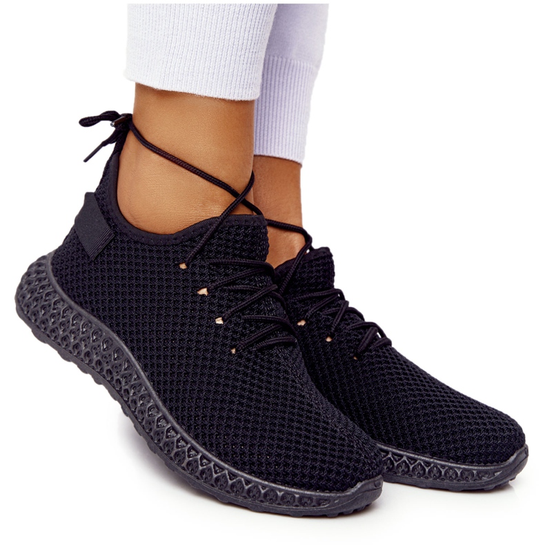 PS1 Damen Sportschuhe Slip-on Schwarz Run Away