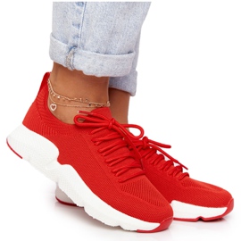 Damen Sportschuhe Slip-on Big Star DD274580 Rot