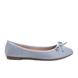 Angelina blaue Ballerinas mit Schleife