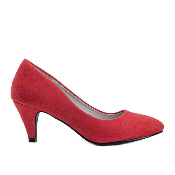 Rote Pumps aus Öko-Wildleder Karissa