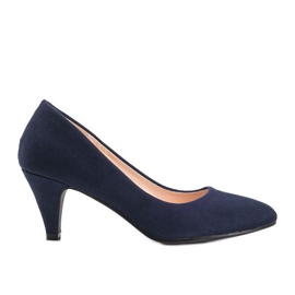 Marineblaue Karissa Pumps aus Öko-Wildleder