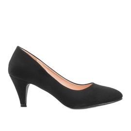 Schwarze Pumps aus Öko-Wildleder von Karissa