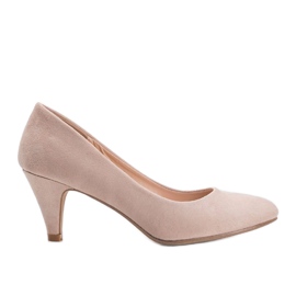 Beige Karissa Pumps aus Öko-Wildleder