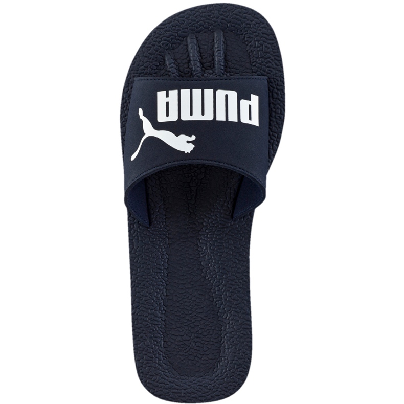 Puma Purecat Hausschuhe marine weiß 360262 02 navy blau