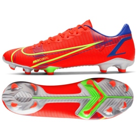 Nike Mercurial Vapor 14 Academy FG / MG M CU5691 600 Fußballschuh rot orangen und rottöne