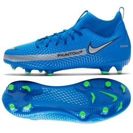 Nike Phantom Gt Academy Df FG / MG Jr CW6694 400 Fußballschuhe mehrfarbig blau