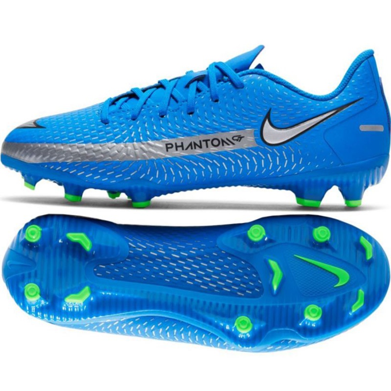 Nike Phantom Gt Academy FG / MG Jr CK8476 400 Fußballschuhe blau blau