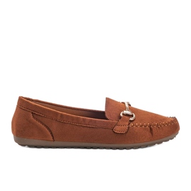 Braune Loafer mit Brandy-Schnalle