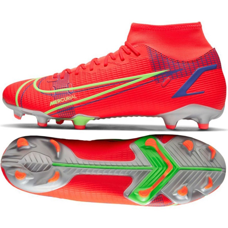 Nike Mercurial Superfly 8 Academy Mg M CV0843 600 Fußballschuh rot orangen und rottöne