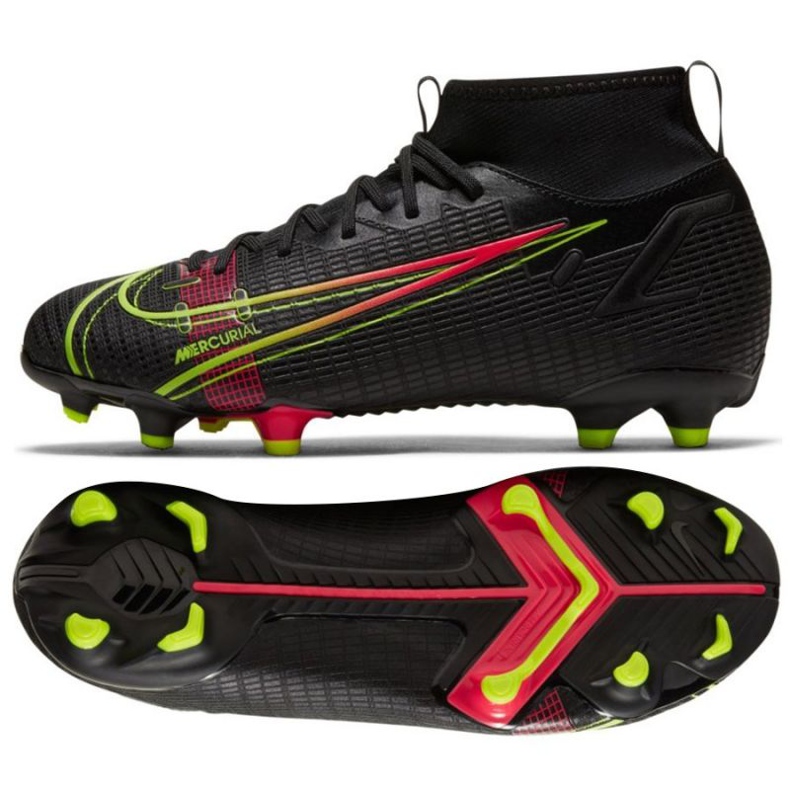 Nike Mercurial Superfly 8 Academy Mg Jr CV1127 090 Fußballschuhe schwarz schwarz