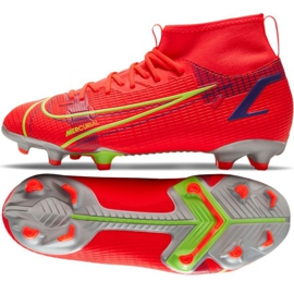 Nike Mercurial Superfly 8 Academy Mg Jr CV1127 600 Fußballschuh rot schwarz