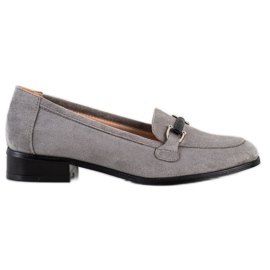 VINCEZA Loafer mit niedrigem Absatz grau