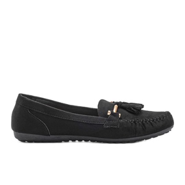 Aubrey schwarze Wildleder-Loafer