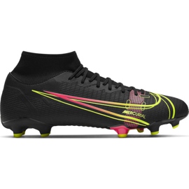 Nike Mercurial Superfly 8 Academy FG / MG CV0843 090 Fußballschuhe schwarz schwarz