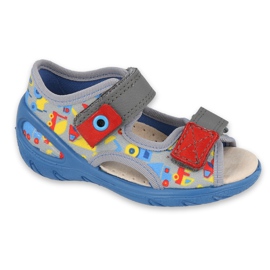Befado Kinderschuhe PU 065X162 grau mehrfarbig
