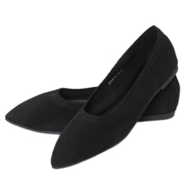 Schwarze Damen Ballerinas NK19P Schwarz