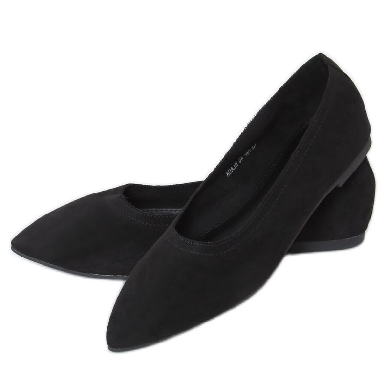 Schwarze Damen Ballerinas NK19P Schwarz