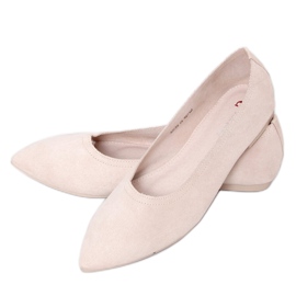 Beige Ballerinas für Damen NK19P Beige