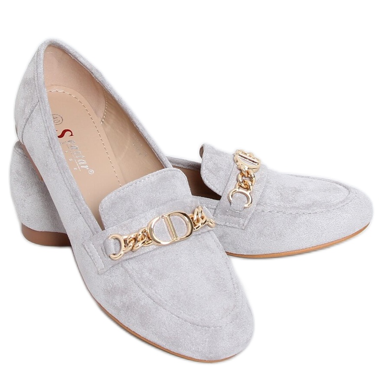 Grau Damen Slipper T393P Grau